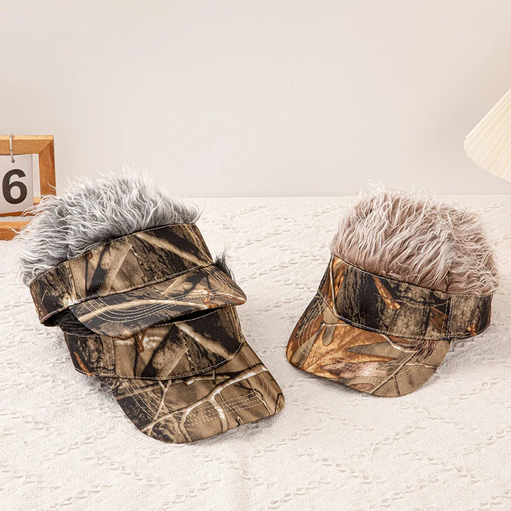 Men Wig Hat Baseball Cap Women Snapback Cap Female Male Visors Sun Hat Cotton Fashion Sunscreen Sport Cap Hip Hop Hat Hot Sale